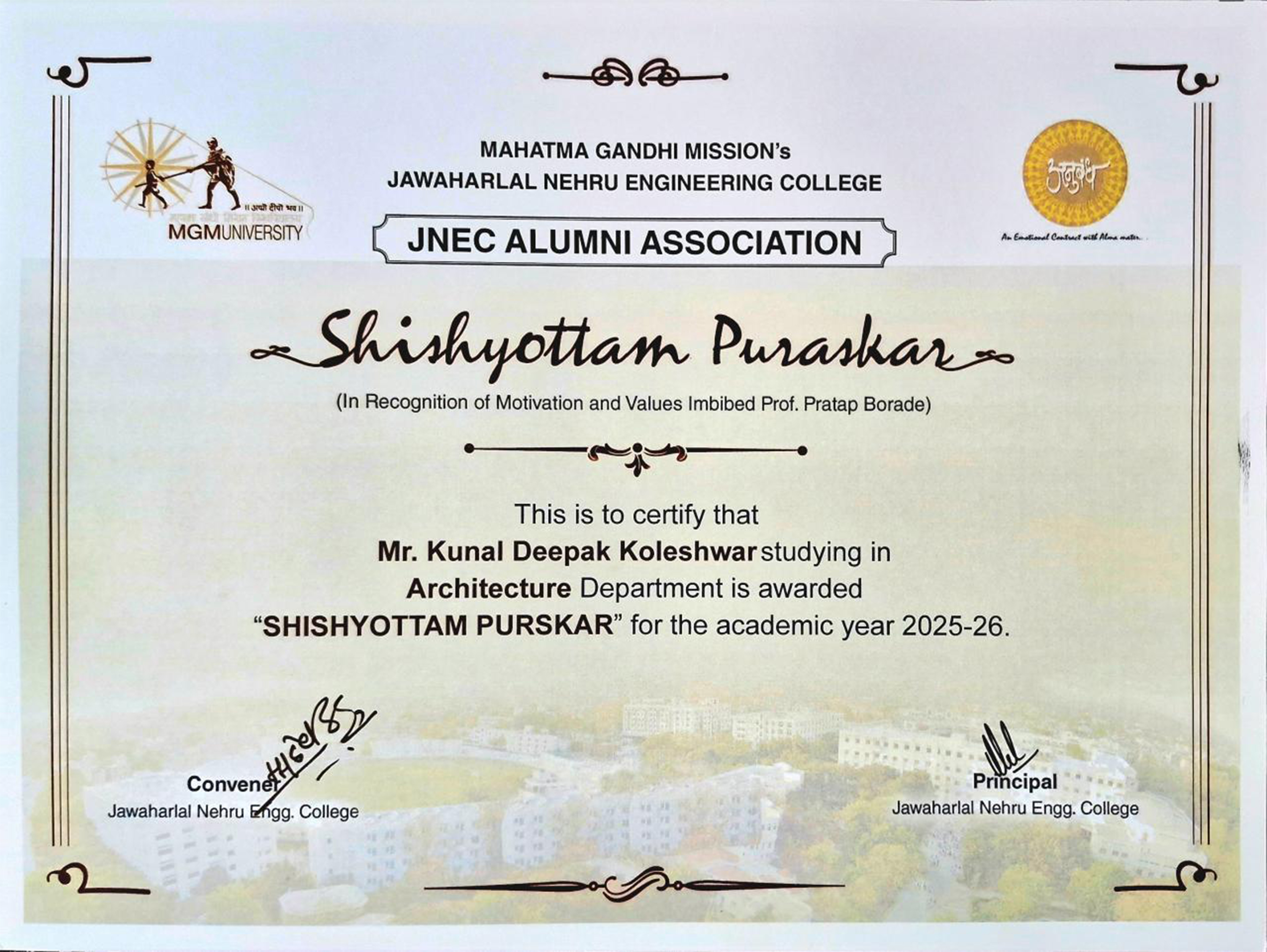 Certificate 1